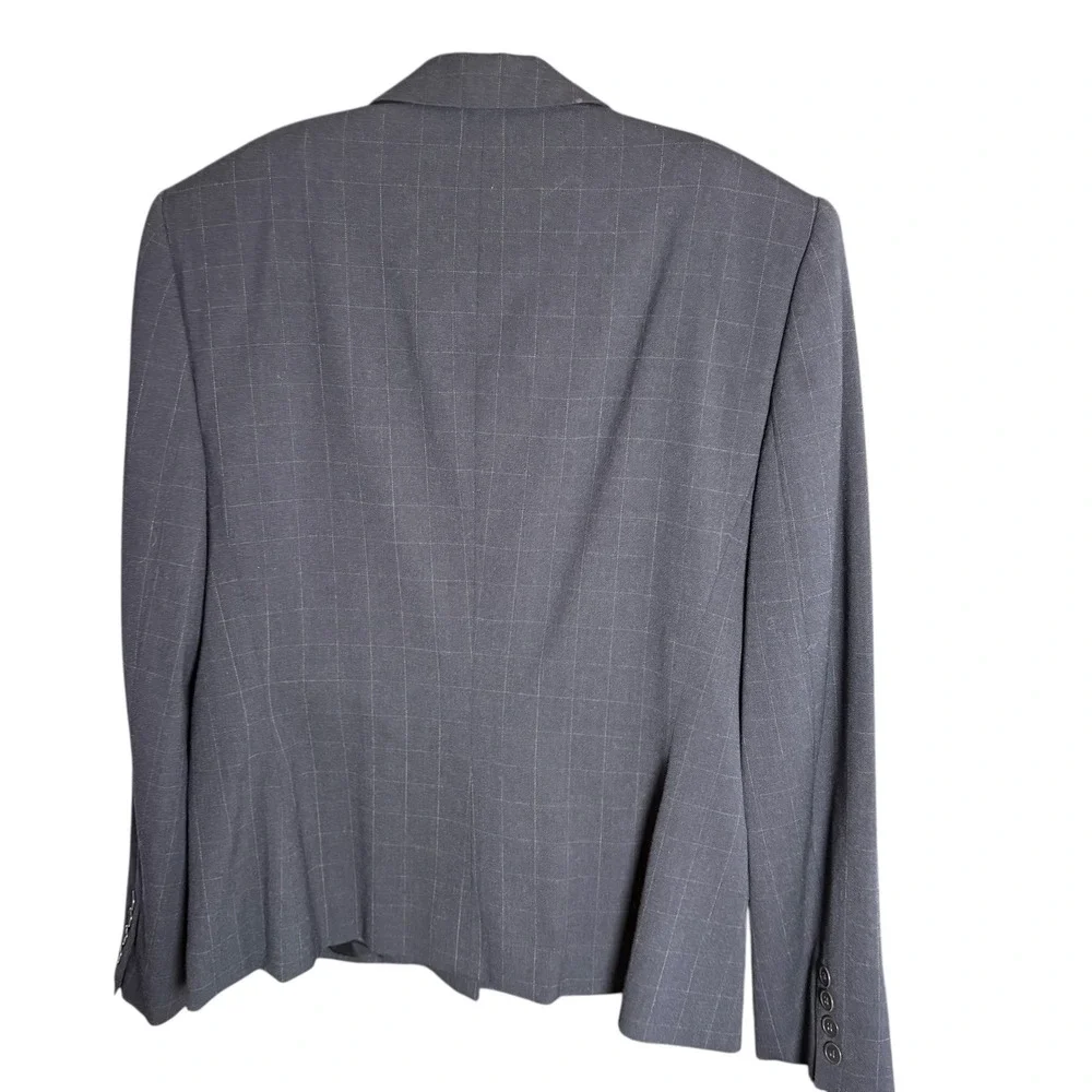Lauren‎ Ralph Lauren Women's Windowpane Worsted Wool Blazer Skirt Suit Size 12